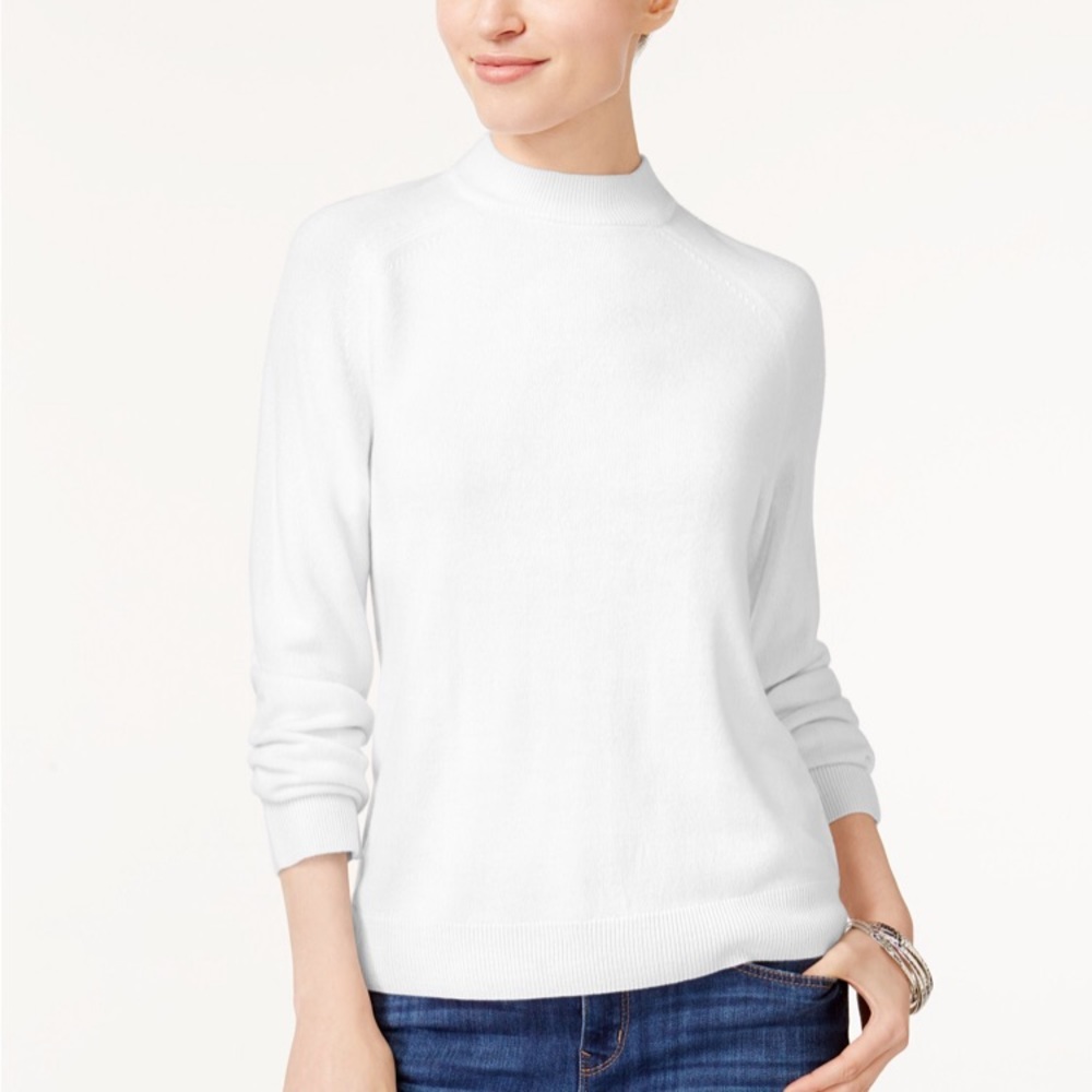 Karen Scott white sweater